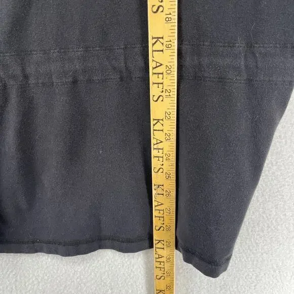 EILEEN FISHER Cardigan XL Stretch Organic Cotton Open Front Washed Black USA - Picture 14 of 16